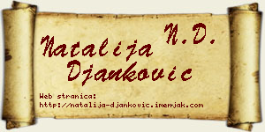 Natalija Đanković vizit kartica